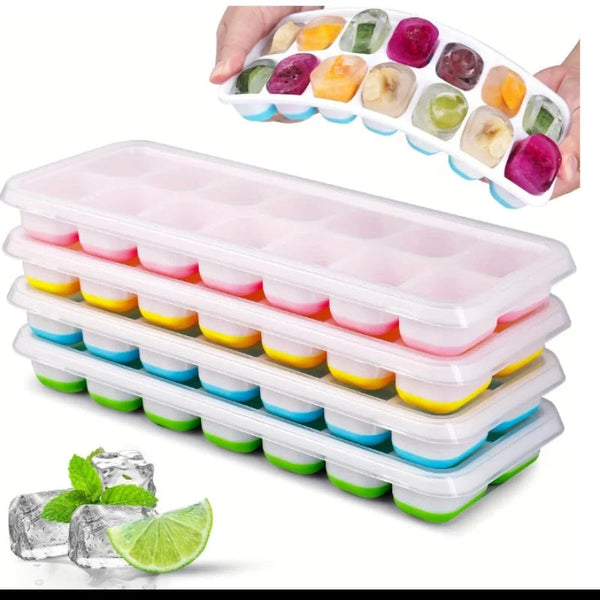 14 Grid Ice cube Tray with Lid