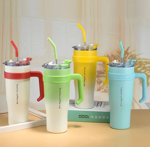 Vacuum - Insulated Tumbler Steel Straw 40Oz
