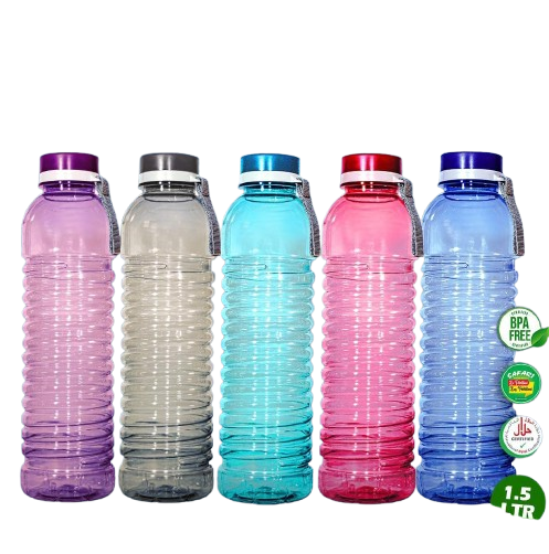 Pack of 2 Plastic Sultan Water Bottles 1.5liter